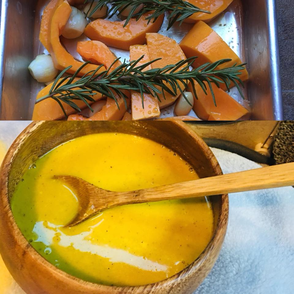 Roasted Butternut Squash Soup (Keto and Vegan)